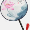 Éventail Japonais Rond Lotus – Reina