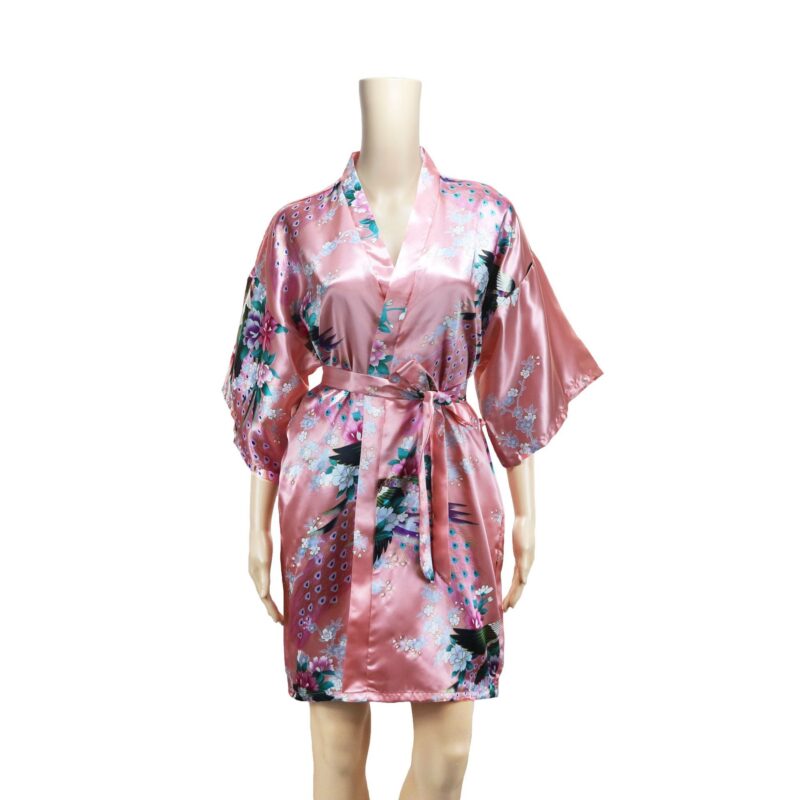 Robe Kimono Rouge Fleuri Sakura – Saori