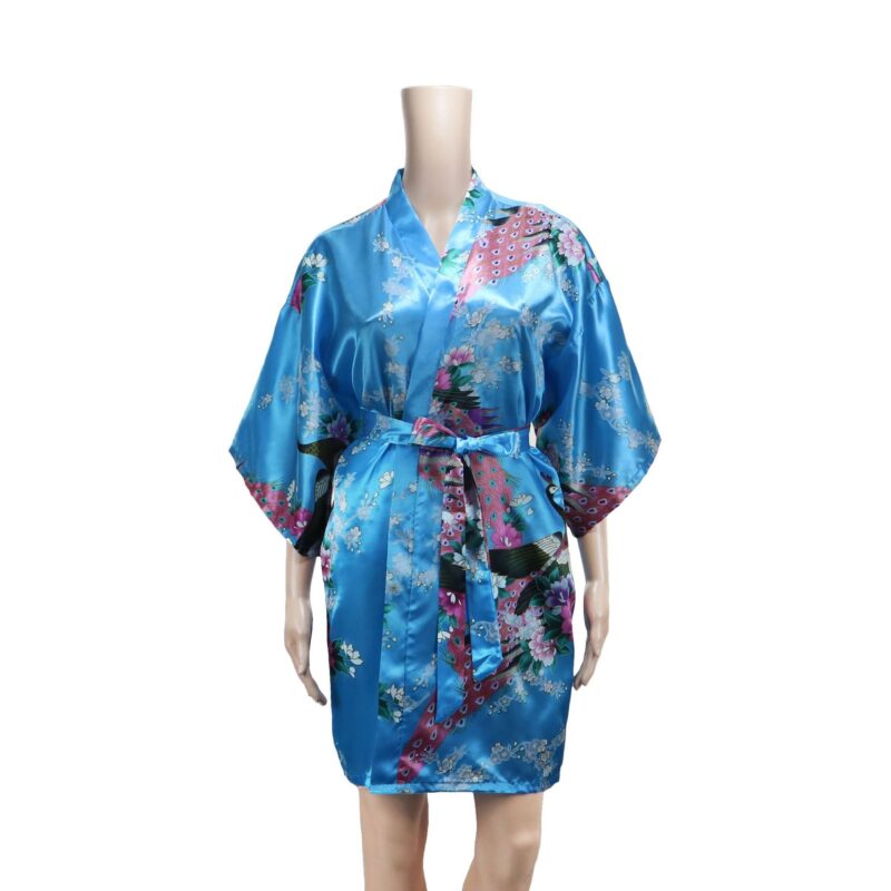 Robe Kimono Rouge Fleuri Sakura – Saori